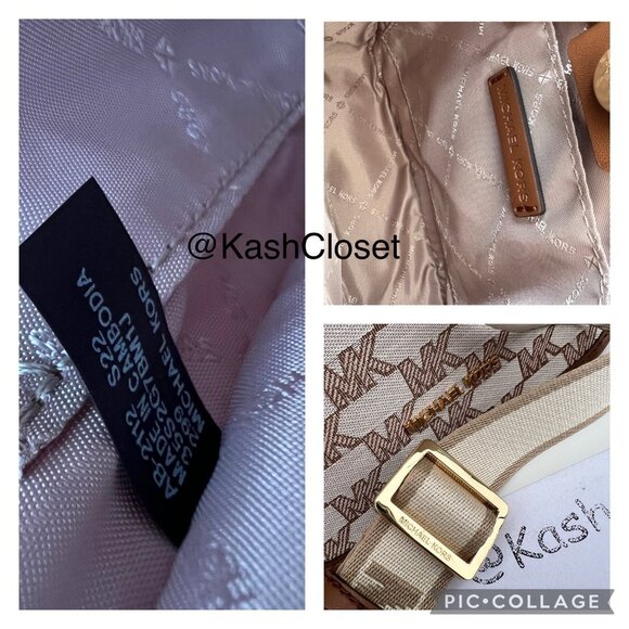 Michael Kors crossbody bag briley small logo messenger bag Luggage Multi - Picture 10 of 10